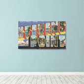 Toile Stevens Point, Wisconsin - Scènes de grandes lettr (Insitu (Plancher de Bois))