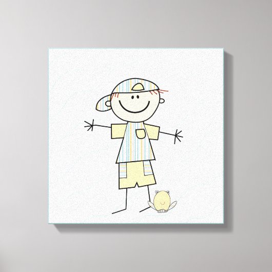 Toile Stick Figure Boy (Recto)