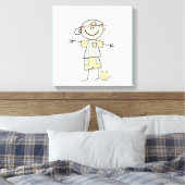Toile Stick Figure Boy (Insitu(Chambre))