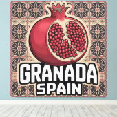 Toile Sticker Grenade Espagne grenade (Insitu (Plancher de Bois))
