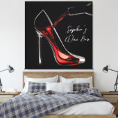 Toile Stiletto et bar à vin (Insitu(Chambre))