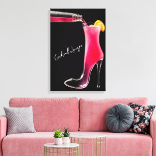 Toile Stiletto et cocktails