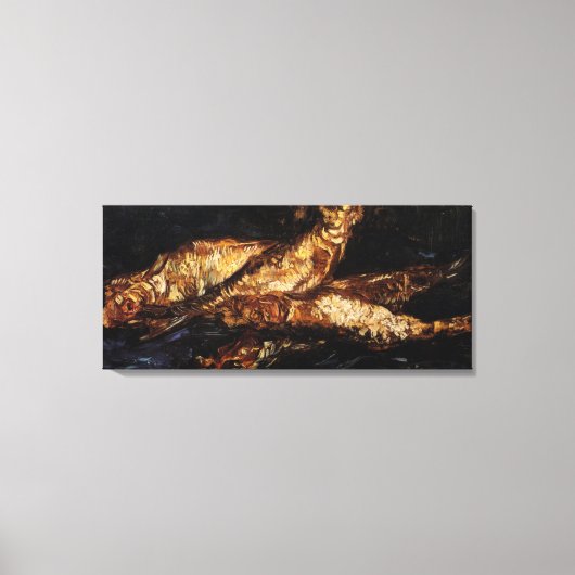 Toile Still Life with Bloaters par Vincent van Gogh (Recto)