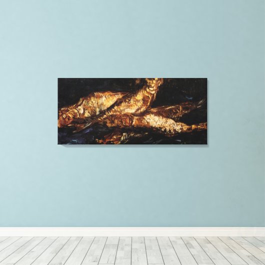 Toile Still Life with Bloaters par Vincent van Gogh (Insitu (Plancher de Bois))