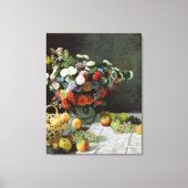 Toile Still Life with Flowers and Fruit de Claude Monet (Recto)