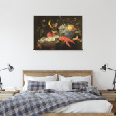 Toile Still Life with Fruit and Shell Fish, 1653 (Insitu(Chambre))