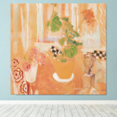 Toile Stillleben mit Bronzekopf (Insitu (Plancher de Bois))