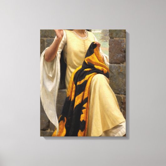 Toile Stitching the Standard par Edmund Leighton (Recto)