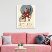 Toile Stockage de remplissage père Noël au bord (Insitu(Salon))