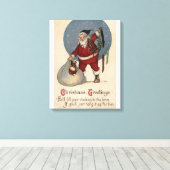 Toile Stockage de remplissage père Noël au bord (Insitu (Plancher de Bois))