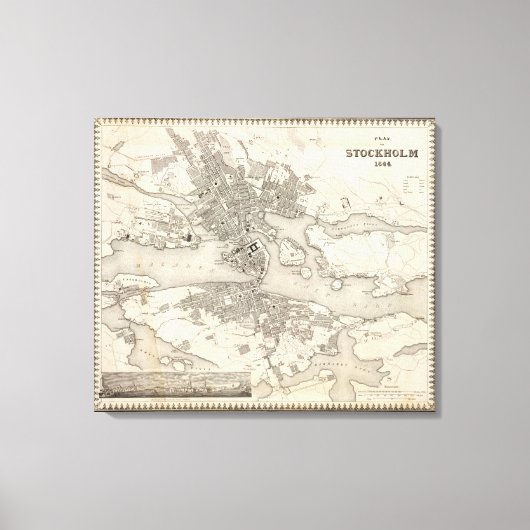 Toile Stockholm, Suède (Recto)