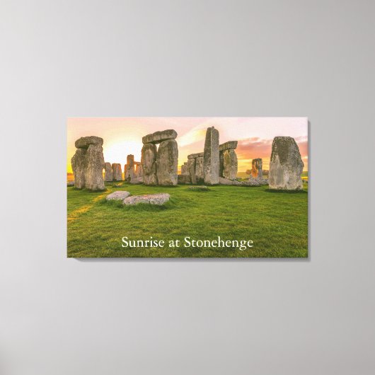 Toile Stonehenge légendaire à Sunrise (Recto)