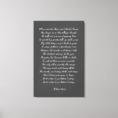 Toile Stopper par Woods en soirée neige, Robert Frost (Recto)