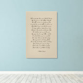 Toile Stopper par Woods en soirée neige, Robert Frost (Insitu (Plancher de Bois))