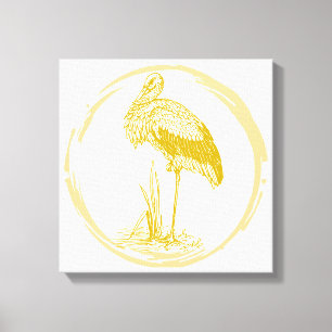Toile Stork Bird