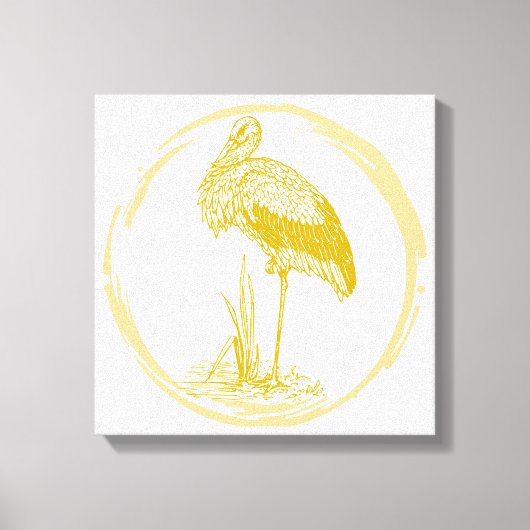 Toile Stork Bird (Recto)