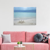 Toile Stormy Sandcastle Beach Landscape (Insitu(Salon))