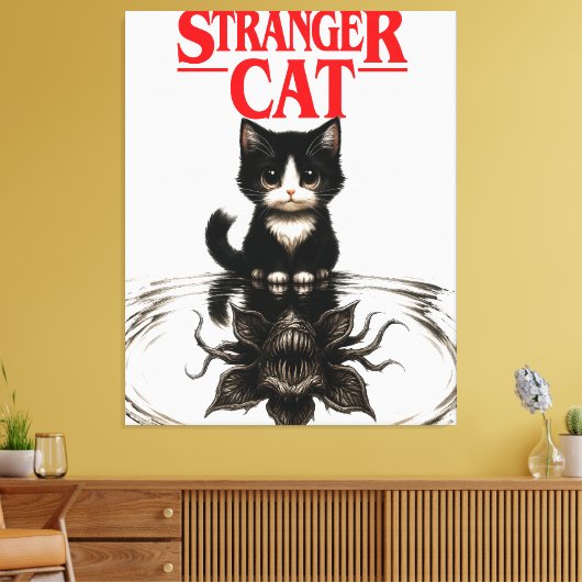 Toile stranger cat (Insitu(Salon))