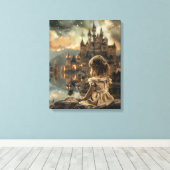 Toile Stretched Canvas avec Princess Elly (Insitu (Plancher de Bois))