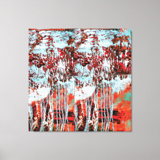 Toile Stretched Canvas Print – Corrosion Pulse