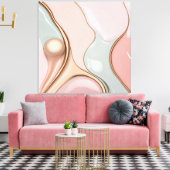 Toile Stretched canvas print in stylish graphic (Insitu(Salon))