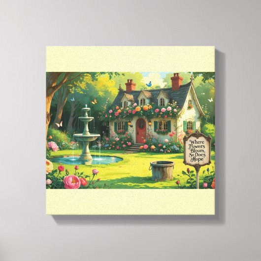 Toile Stretched Canvas Print-Inspirational Quote. (Recto)