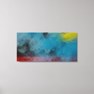 Toile Stretched Canvas Print Space smoke