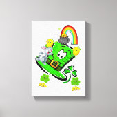 Toile Stretched Canvas Print St. Patrick's Day Rabbit (Recto)