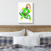 Toile Stretched Canvas Print St. Patrick's Day Rabbit (Insitu(Chambre))