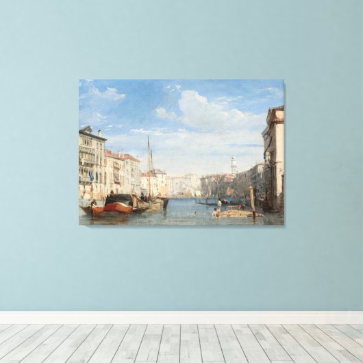 Toile Stretched Canvas Print the frand canal (Insitu (Plancher de Bois))