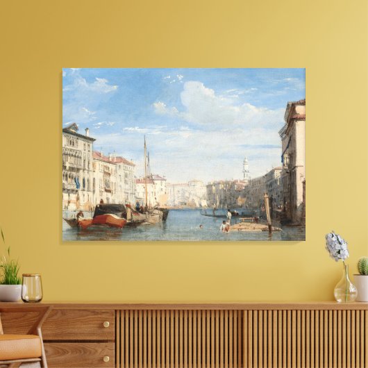 Toile Stretched Canvas Print the frand canal (Insitu(Salon))