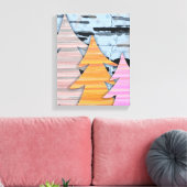 Toile Striped Trees Winter Landscape Scene  (Insitu(Salon))