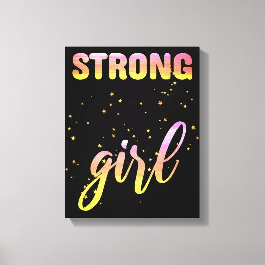 Toile Strong Girl Pastel Star (Recto)