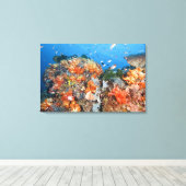 Toile Structure de récifs sains, parc national Komodo (Insitu (Plancher de Bois))