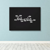 Toile Structure du lait lactose (Insitu (Plancher de Bois))