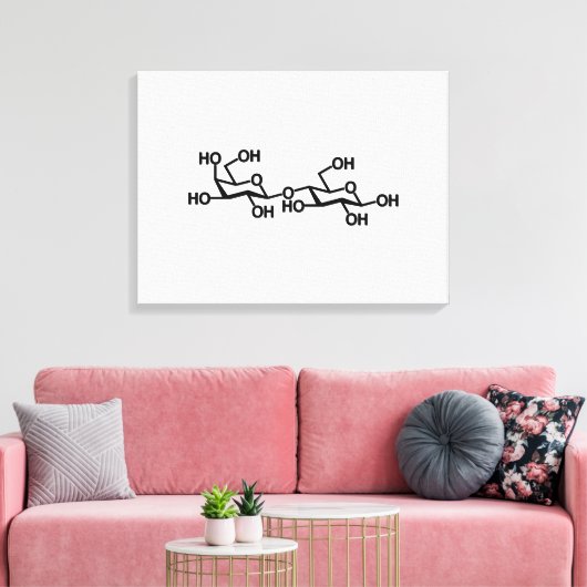 Toile Structure du lait lactose (Insitu(Salon))