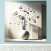 Toile Structure florale en éventail (Insitu (Plancher de Bois))