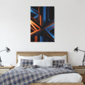Toile Structure néon futuriste (Insitu(Chambre))