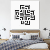 Toile Structured Geometry | Modern (Insitu(Chambre))