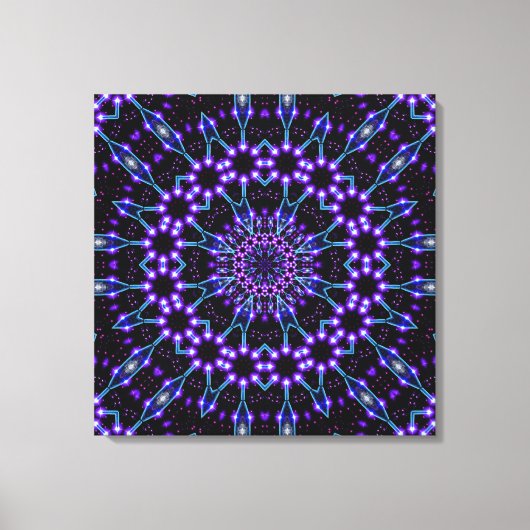 Toile Structures lumineuses Mandala (Recto)