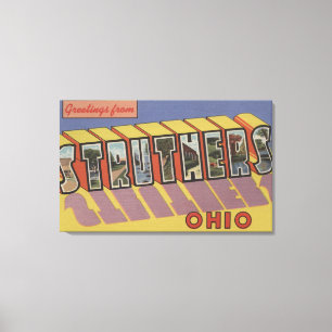 Toile Struthers, Ohio - grandes scènes de lettre