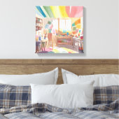 Toile Studio d'art coloré | Peinture à l'aquarelle (Insitu(Chambre))