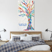 Toile Studio De Yoga Coloré Tree (Insitu(Chambre))