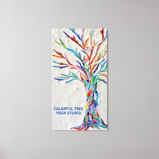 Toile Studio De Yoga Coloré Tree (Recto)