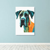 Toile Stunning artistic Great Dane artwork (Insitu (Plancher de Bois))