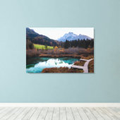 Toile Stunning Zelenci, Slovénie en automne (Insitu (Plancher de Bois))