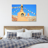 Toile stupa bouddhique en roches rouges enveloppé de toi (Insitu(Chambre))