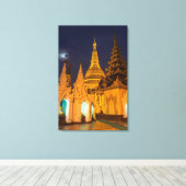 Toile Stupa Doré Et Temples (Insitu (Plancher de Bois))