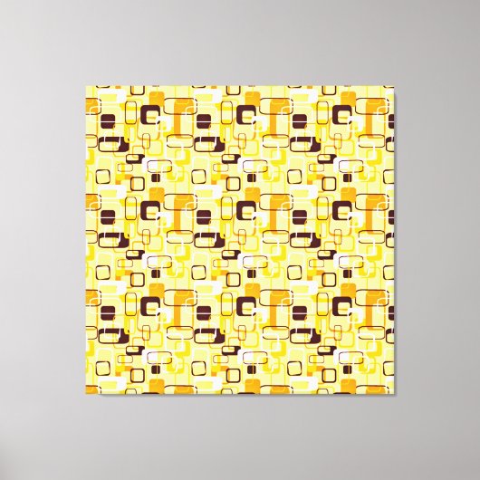 Toile Style abstrait jaune et noir moderne (Recto)
