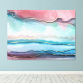 Toile Style aquarelle Agate (Insitu (Plancher de Bois))